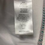 Hula Honey cut out halter tie bikini top light blue/grey w/shimmer sz L Photo 8