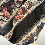 ASOS New  Design Floral Stripe Print Sheer Mini Collared Puff Sleeve Swing Dress Photo 8