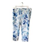 Chico's 16 Denim Jeans Plus Girlfriend Ankle 3 Pants Boho Palm Resort White blue Photo 4
