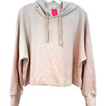 Simply Southern Cropped Hoodie Women's Small Cream Athleisure Oversized Y2K NWT Photo 0