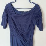 Tadashi Shoji Asymmetric Ruched Sleeve Gown Photo 4