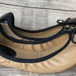 Michael Kors Michael Juliette Nude Black Leather Ballet Flats Size 7 Photo 8