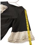 New York & Co. Black and White Polka Dot Stretch Dress Size M Photo 3