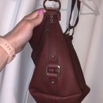 Rosetti maroon leather crossbody shoulder bag Photo 4