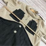 Sheppards Linnen Vintage Layered Langenlook Linen Jacket One Size Beige Black Photo 3