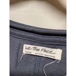 Free People We The  Blossom Tee Sz M Gray Oversized Puff Sleeve Boho Top Grunge Photo 4