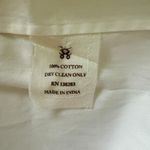 Figue White Beaded Cotton 3/4 Sleeve Button Down Collared Shirt No Sz (Flaws) Photo 11