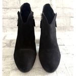 Rag and Bone  Margot Black Suede Ankle Booties Heels Side Zip 3.5" Sz 41 (10.5) Photo 3