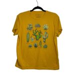 Fifth Sun Mustard Yellow Succulent Cactus Graphic Tee Photo 0