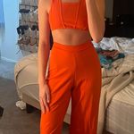 Pretty Little Thing Orange Jumpsuit  Photo 0