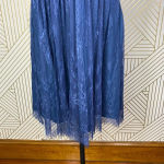 BHLDN  Hitherto Celia Lace Dress in Blue Bridesmaid Size US‎ 6 *Missing Belt Photo 6
