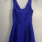 Royal Blue Lace Detail Homecoming Dress Photo 0