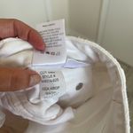 AMO Anthropologie $240 Jane Kick Crop Flare Jeans Sea Salt White 26 Raw Hem Photo 5