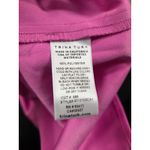 Trina Turk  Superior Top PINK One Shoulder 3/4 Sleeve Blouse Shirt Large Photo 3