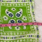 Vintage 60’s Bob Atkinson Lime Green Bandana print Mini Dress S Photo 10