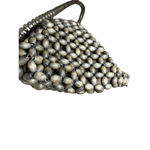 Old Navy Vintage  Y2K Wood Beaded Purse‎ Photo 9