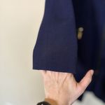 Green w Envy Women's Navy‎ Blue Dress Coat Large Purple Rich Winter Photo 1