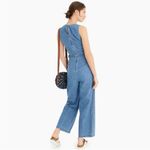 J.Crew , Point Sur, Indigo Sleeveless Wide-leg Tailored Denim Jumpsuit 00 Photo 2
