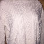 Evidnt Cream White  Los Angeles Cropped Sweater Size Large Photo 3