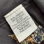 Johnny Was Sisilia Floral Embroidered Velvet Top Black Sz S Photo 10