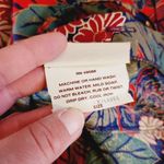 Vintage Sanibel Sport 70s Navy Floral Seamed Cotton Midi Skirt Size XL Photo 6