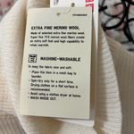 Uniqlo  NWT Cream Extra Fine Merino Wool Ribbed Turtleneck Sweater Minimalist XS Photo 2