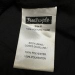 Free People Vegan Leather Black A-Line Zip Front Mini Skirt Photo 8