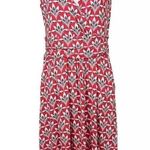 Boden Red Palm Print Effie Jersey Dress size 8 Photo 7