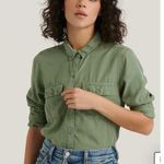 Lucky Brand  Green Long Sleeve Button Down Shirt Size Small Photo 0