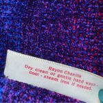 Gorgeous Barb Geurink hot off the loom Multicolor Striped Scarf Purple Photo 3