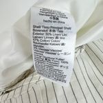 Madewell  Sleeveless Square Neck Pleated Romper Italian Ivory Pinstripe US 00 NWT Photo 13