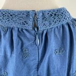 Sea New York Loren Tunic Dress Blue Embroidered Cotton Size L Yacht Wife Size L Photo 9