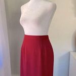 Talbots Vintage Sz 6P 6 P Fabulous Burgundy Red Business / Dressy Skirt Photo 2