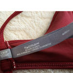 Aerie High Neck Bikini Crop Top Wine Burgundy Size Small Photo 4