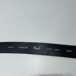 Fossil Medallion Flower Rhinestone Black Buckle Belt Genuine Leather Women S Photo 7