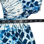 Apiece Apart  Gali Organic Cotton Shirred Blue and White Midi Dress SMALL Photo 6