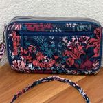 Vera Bradley Cabbage Rose Cabernet RFID All In One Crossbody Bag Wallet Photo 1