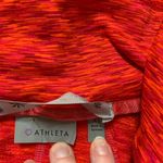 Athleta  Red/Orange Hooded Zip Front Athletic Jacket XS Photo 3