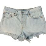 Levi's Free People Levi’s 501 Premium Jean Shorts in Light Wash Bleached Size 28 Big E Photo 2