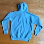 Martha’s Vineyard Crew Collegiate Sweatshirt Hoodie, Aqua Blue, White, Size S Blue Photo 2