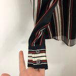 Veronica Beard  Cove Silk Striped Buttondown Shirt Photo 3