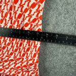 Boden Mini Dress Margot Bird Print Size 6 with Pockets orange and‎ White Photo 4