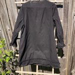 Gianni Bini  Black Cotton Eyelet Long Sleeved Dress L Photo 6