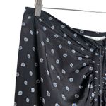 Veronica Beard Ari Black Silk Blend Ruched Asymmetrical Midi Skirt Size 12 Photo 6