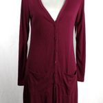 Bongo NWT Midi Long Magenta Purple Potion Cardigan Size Medium Photo 0