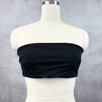 Pretty Little Thing  Women Tube Top Black Strapless Bandeau Stretch Size L Chic Y2K Photo 0