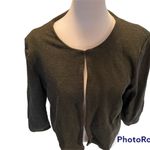 Philosophy Dark Gray Cropped 3/4 Sleeve Cardigan Size Small Photo 1