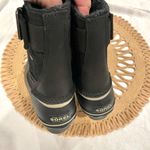 Sorel NWT Winter Fancy Lace II Duck Boots Black Oiled Suede Waterproof Mid-Calf Photo 8