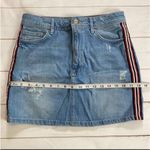 Forever 21 Distressed Ribbon Detail Jean Skirt Size Medium Photo 4