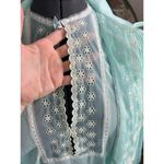 nightgown robe set blue lace long vintage lovecore Size M Photo 14